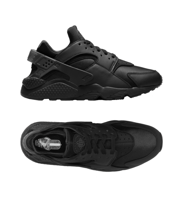 Nike Air Huarache Schwarz Grau F002 - schwarz