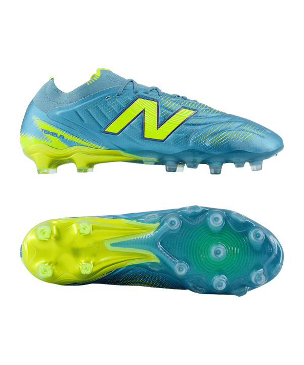 New Balance Tekela Elite Low Laced V5 FG Main Bleu - bleu