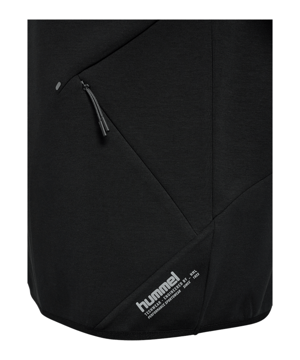 Hummel Tech Fleece Halfzip Sweatshirt Schwarz F2001 - schwarz