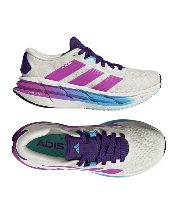 adidas Dames Adistar 4 Loopschoen Wit - wit