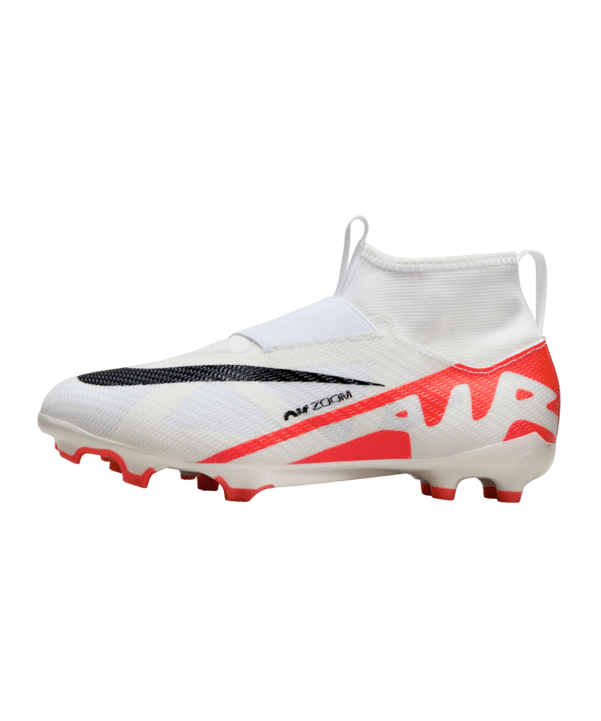 Nike Jr Air Zoom Mercurial Superfly IX Pro FG Ready Kids Rot Weiss Schwarz F600 - rot