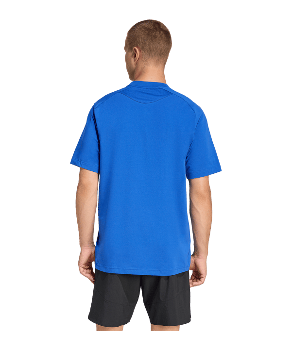 adidas Tiro Travel T-Shirt Blau - blau