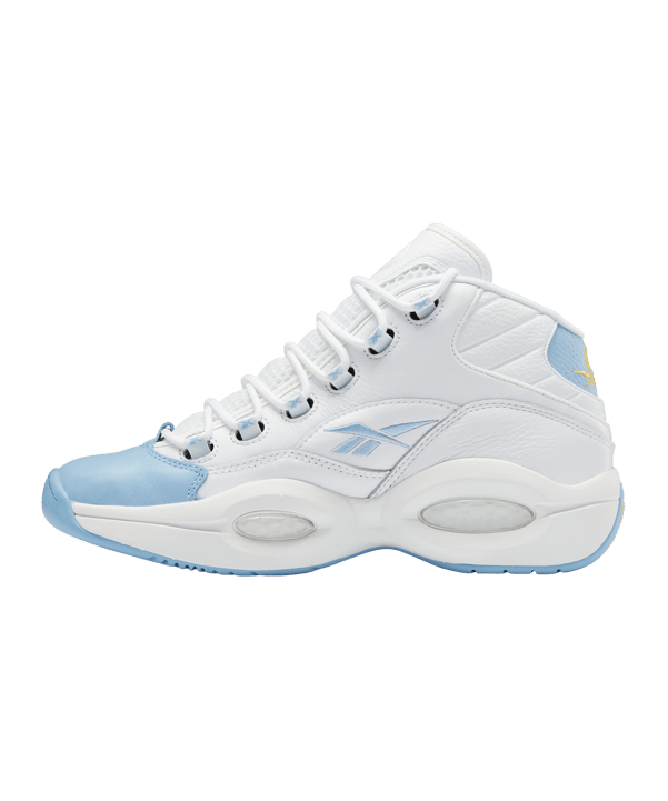 Reebok Question Mid Weiss Blau - weiss
