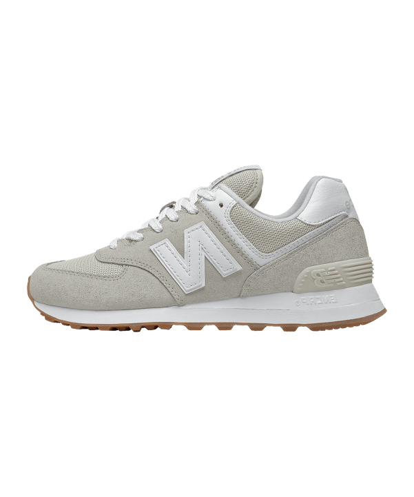 New Balance 574 Damen Beige Weiss FPC2 - silber