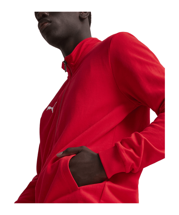 PUMA teamGOAL Casual Trainingsjacke Rot Weiss F01 - rot