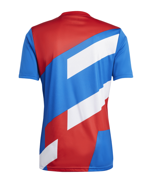 adidas FC Bayern München Prematch Shirt 2022/2023 Blau Rot Weiss - rot