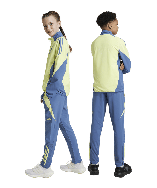 adidas Ajax Amsterdam Prematch Hose 2024/2025 Kids Blau - blau