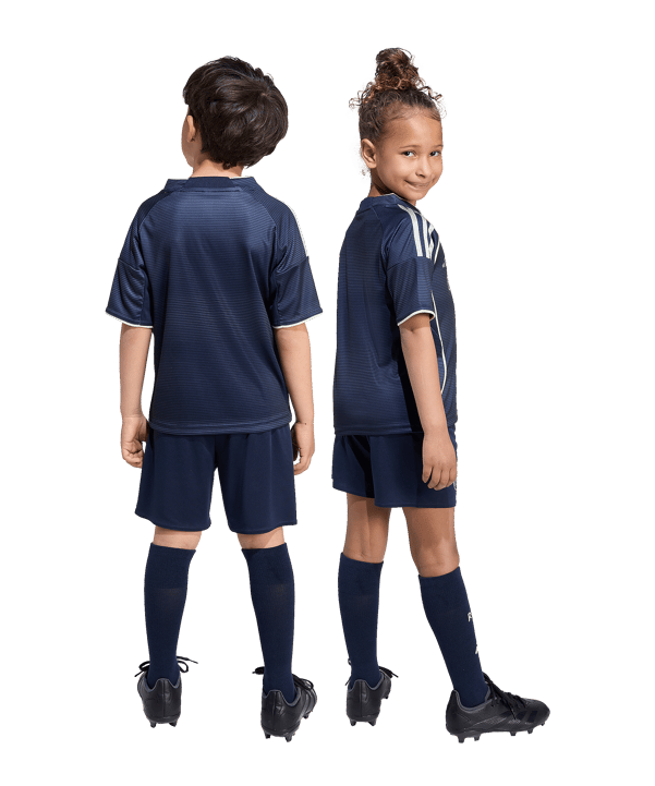 adidas Real Madrid Mini Trikot Set Away 2025/2026 Kids Blau - blau