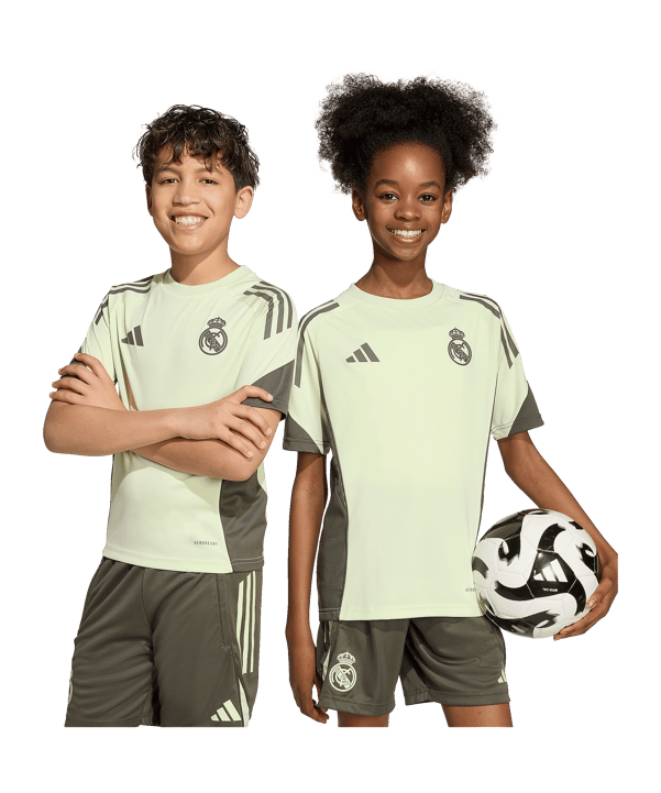 adidas Real Madrid Trainingsshirt Kids Grün - gruen
