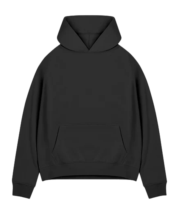 Burocs Basic Oversized Hoody Schwarz - schwarz
