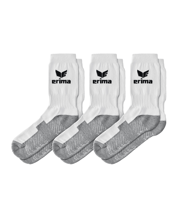 Erima 3-Pack Sportsocken Weiss - weiss