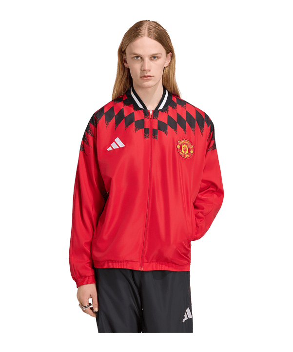 adidas Manchester United Stadium Jacke Rot - rot