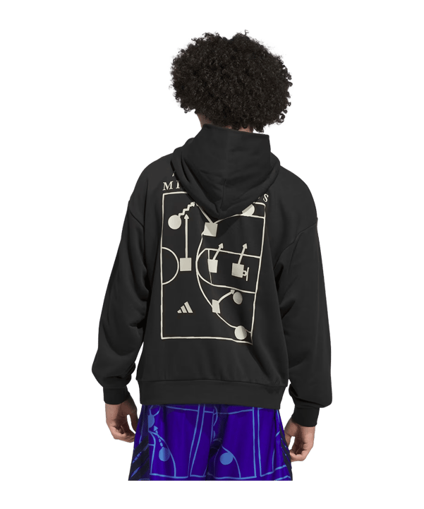 adidas Gfx Hoody Schwarz - schwarz