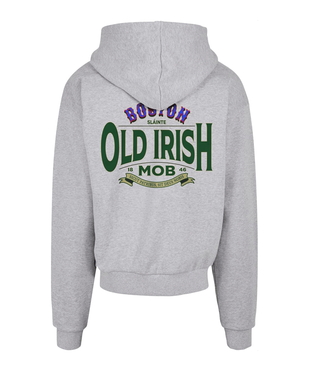 Mister Tee Old Irish Mob Oversized Hoody Grau - grau