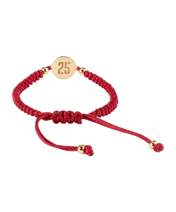 Galatasaray Istanbul 5 Sterne Bronze Armband Rood - rood