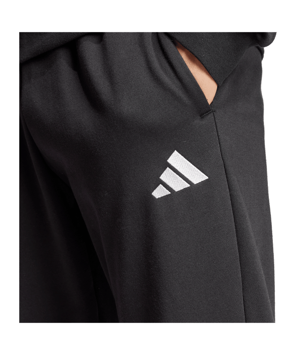 adidas 3 Stripes Trainingsanzug Schwarz - schwarz