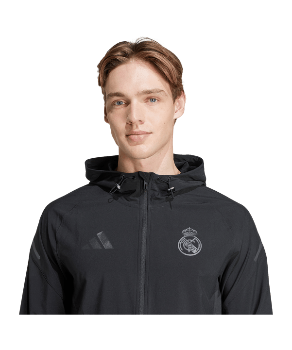 adidas Real Madrid Tiro Trainingsjacke Schwarz - schwarz