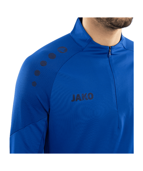 JAKO ZipTop Light Flow Sweatshirt Blau F400 - blau