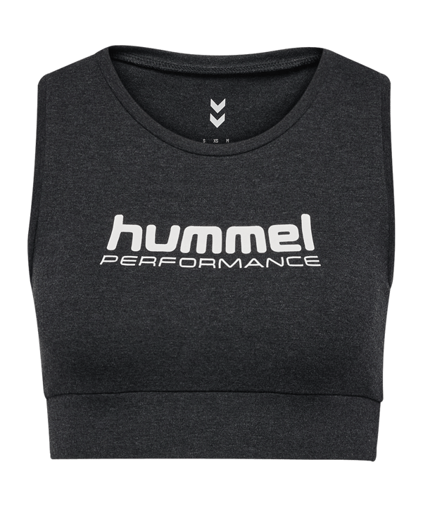 Hummel Pulse Logo Light Support Sport-BH Damen Schwarz F2508 - schwarz