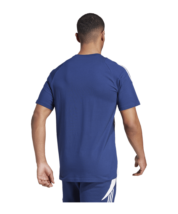 adidas Tiro 24 T-Shirt Blau Weiss - blau