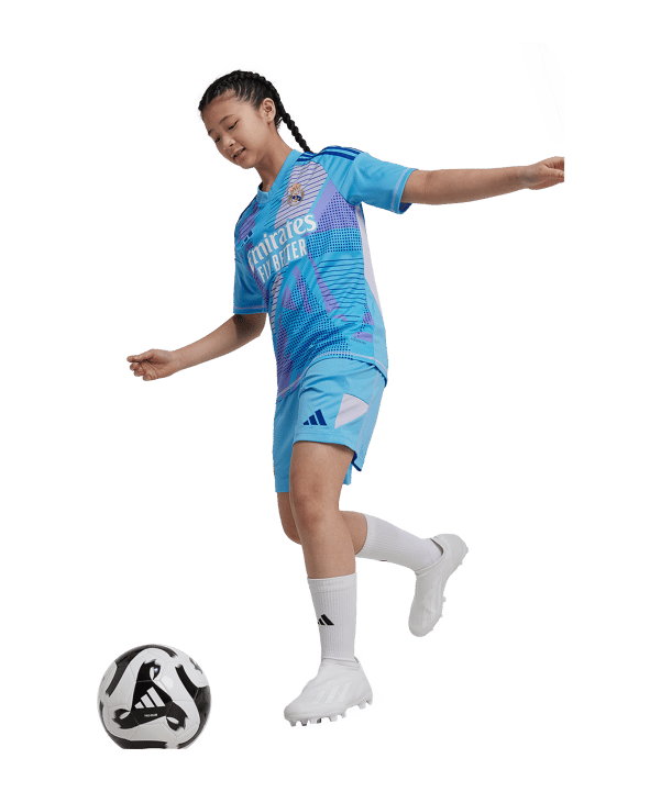adidas Real Madrid Torwarttrikot Set Home 2024/2025 Kids Blau - blau
