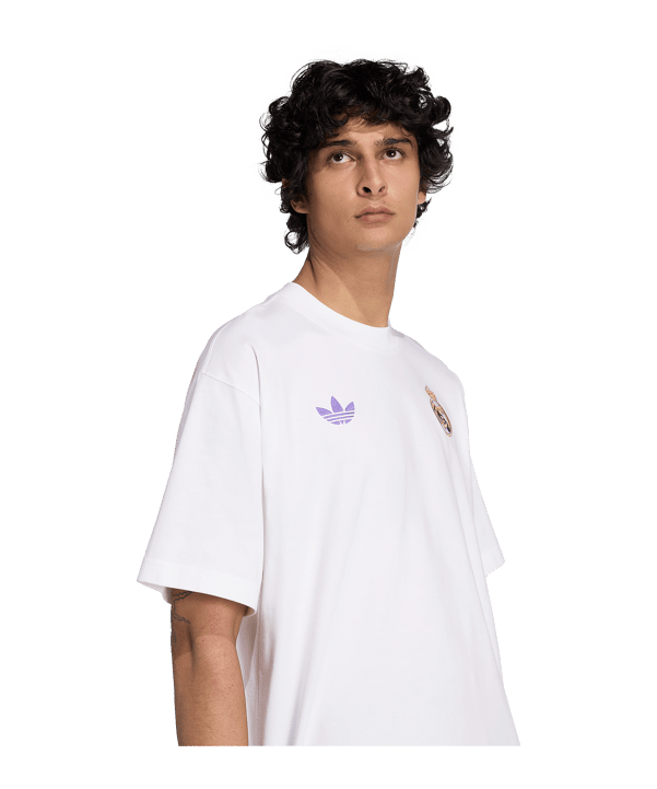 adidas Real Madrid Lfstlr T-Shirt Weiß - weiss