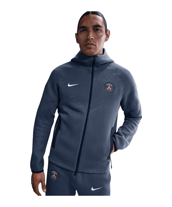 Nike Paris Saint-Germain Tech Fleece Kapuzenjacke Blau F491 - blau