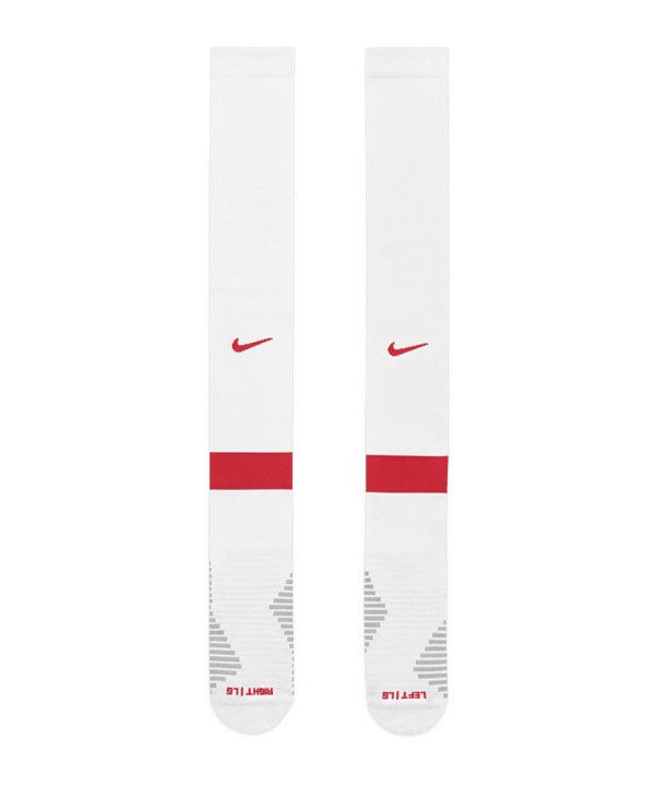 Nike Strike KH Stutzen Weiss Rot F103 - weiss
