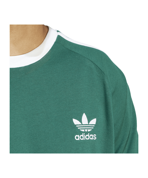 adidas Originals Adicolor 3-Stripes T-Shirt Grün - gruen