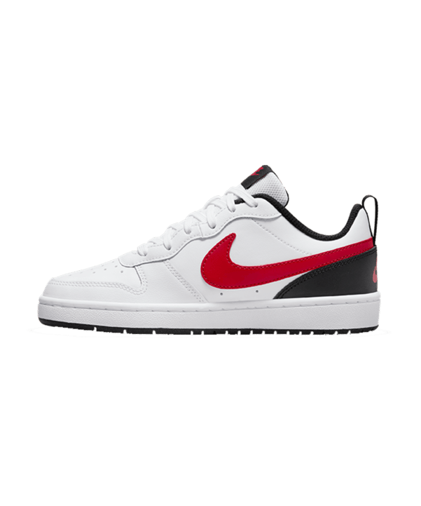 Nike Court Borough Low 2 (GS) Weiss Rot F110 - weiss