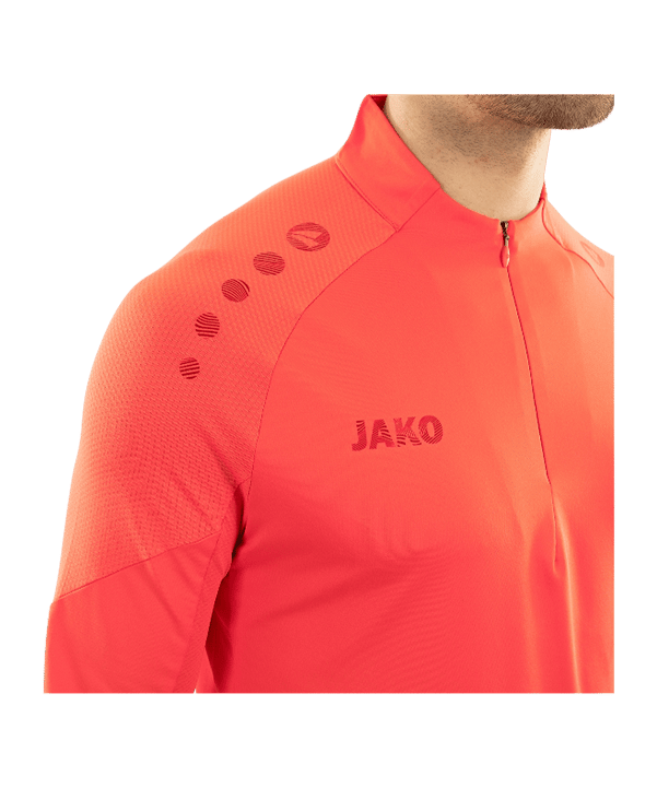 JAKO ZipTop Light Flow Sweatshirt Orange F365 - orange