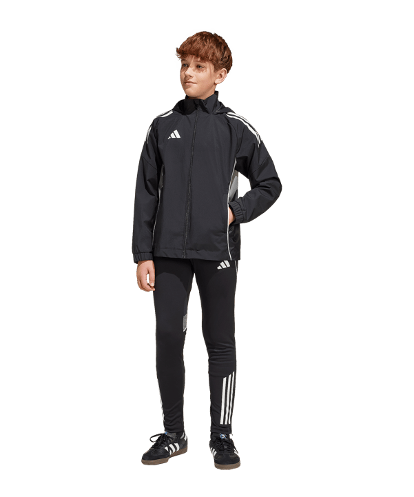 adidas Tiro 25 Competition Regenjacke Kids Schwarz - schwarz
