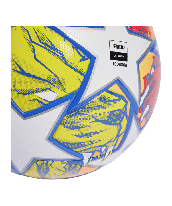 adidas League Trainingsball UCL London Weiss Blau - weiss