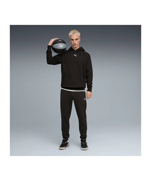 PUMA Teamjaws Post Game Hoody Schwarz F01 - schwarz