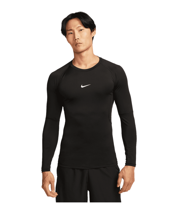 Nike Pro Dri-Fit Sweatshirt Schwarz F010 - schwarz
