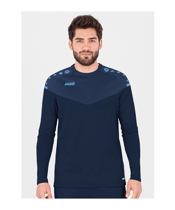 JAKO Champ 2.0 Sweatshirt Bleu C095 - bleu