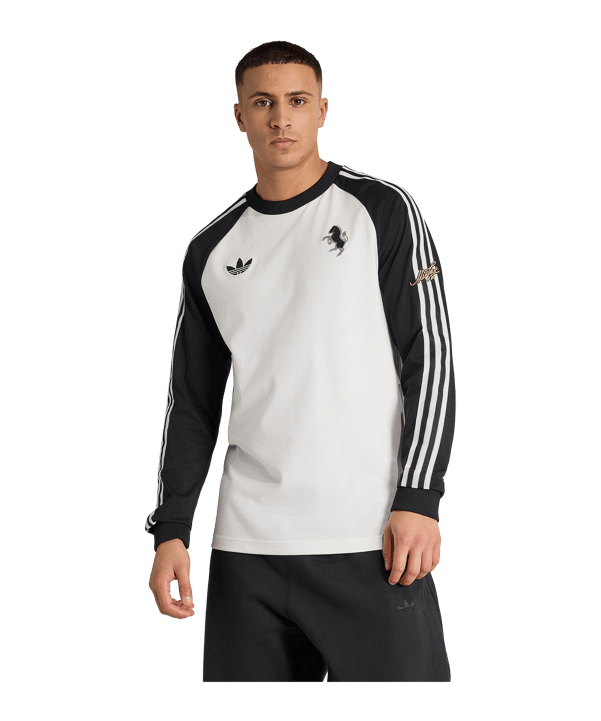 adidas Juventus Turin Originals Longsleeve T-Shirt Weiß - weiss