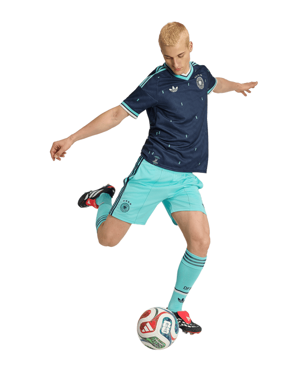 adidas DFB Deutschland Short Away WM 2026 Türkis - tuerkis