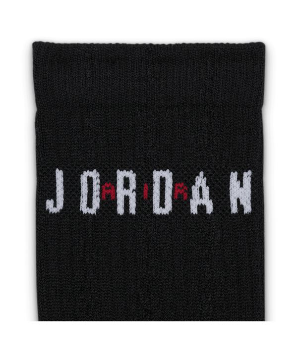 Jordan Everyday Crew 6er Pack Socken Schwarz F010 - schwarz