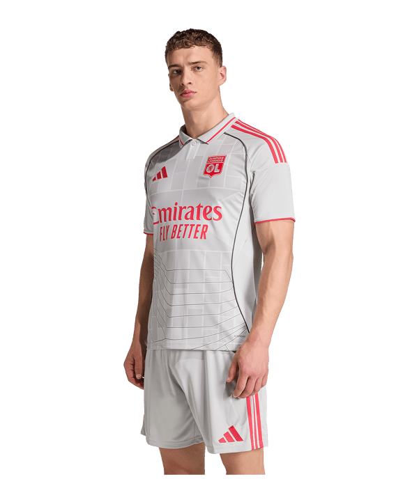 adidas Olympique Lyon Trikot 3rd 2025/2026 Grau - grau