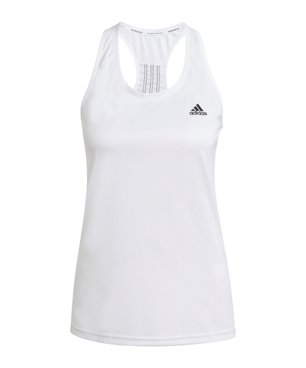 adidas 3S Tanktop Damen Weiss Schwarz - weiss