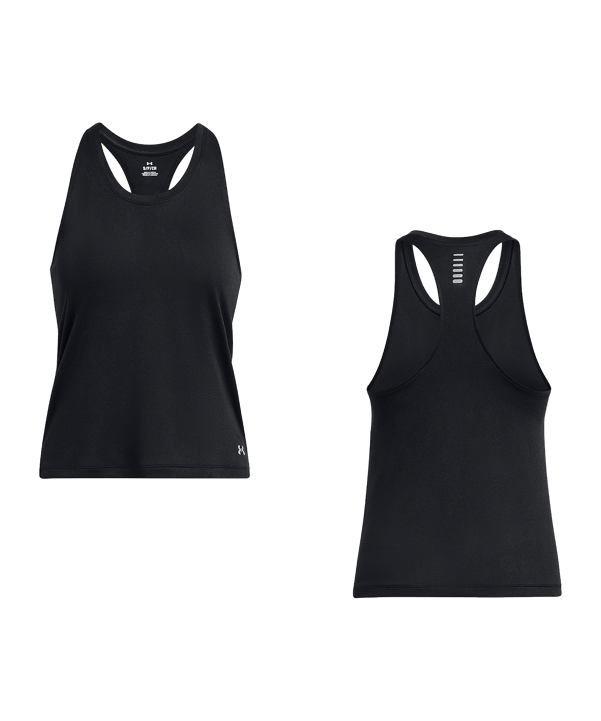 Under Armour Launch Splatter Singlet Damen Schwarz - schwarz