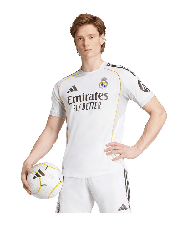 adidas Real Madrid Authentic Trikot Home 2025/2026 Weiß - weiss