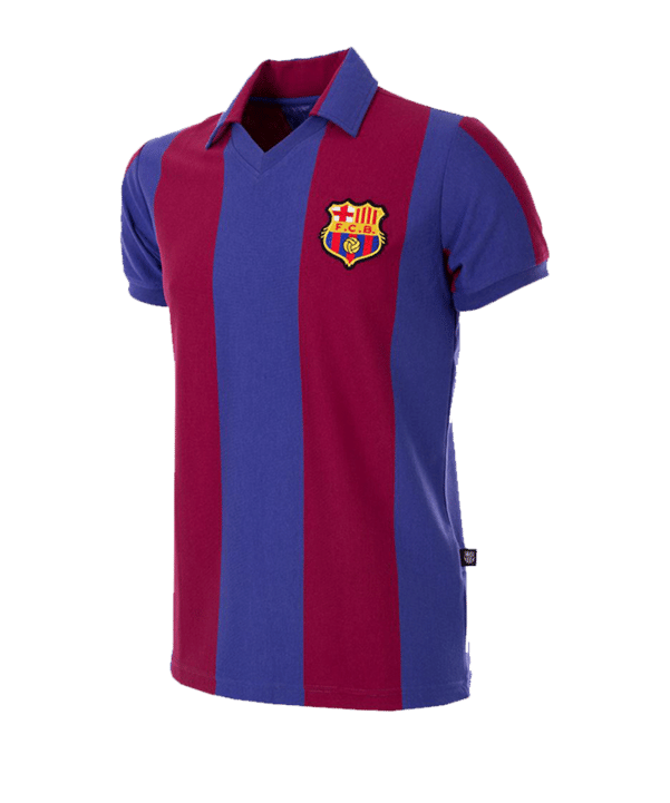 Copa FC Barcelona 1980-81 Retro T-Shirt Blau Rot - blau