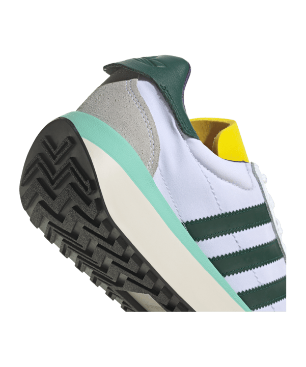 adidas Originals Country XLG Weiss Grün Gelb - weiss