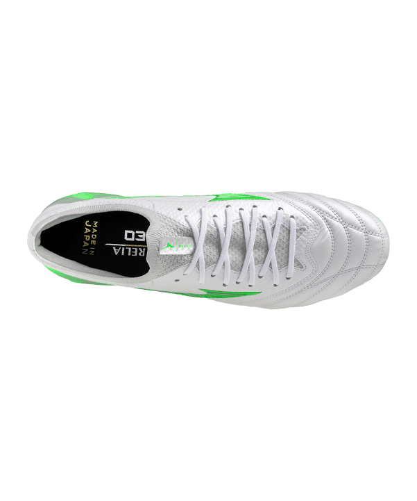 Mizuno Morelia Neo Beta Made in Japan FG Frontier Weiss Grün F37 - weiss