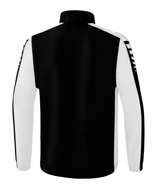 Erima SIX WINGS Jacke abnehmbare Ärmel Weiss Schwarz - schwarz