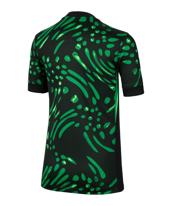 Nike Nigeria Trikot Away 2024 Kids Schwarz F010 - grau
