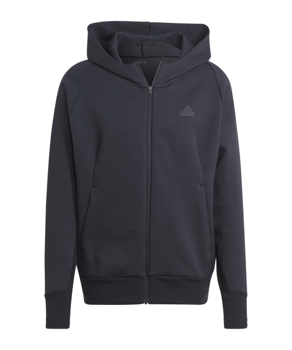 adidas ZNE Tracktop Kapuzenjacke Schwarz - schwarz