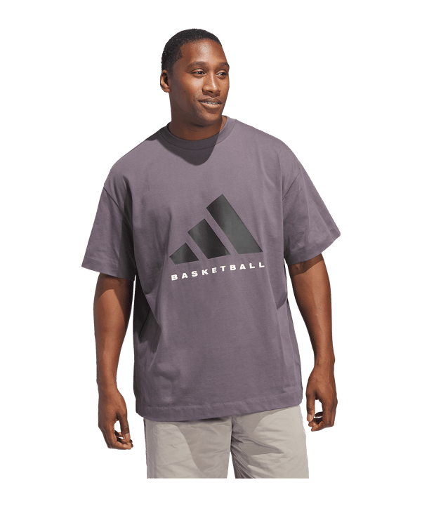 adidas Adi Basketball T-Shirt Grau - grau